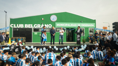 Kicillof y Secco inauguraron el nuevo complejo Deportivo Belgrano