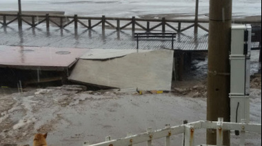 Un ciclón castigó la costa atlántica y causó destrozos en el sur bonaerense