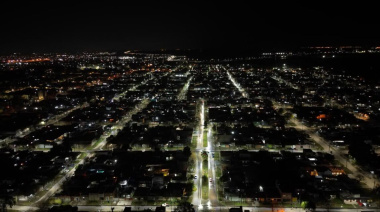 Más de 12 mil luces LED: el plan de iluminación de Secco sigue ganando terreno