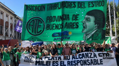 Con reclamos a Milei y a Kicillof, ATE le hace frente a la precarización con paro y movilización