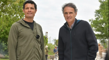 Mauro García capitalizó la visita de Katopodis con una recorrida por obras