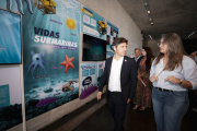 Soberanía y ciencia marina: Kicillof recorrió la muestra del CONICET en el MAR