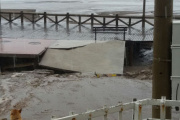 Un ciclón castigó la costa atlántica y causó destrozos en el sur bonaerense