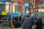 Hourcade reforzó su agenda productiva con una visita al sector metalúrgico