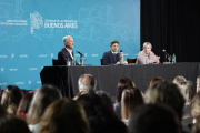 Con Kicillof en escena, Alak reivindicó la educación pública y sacó pecho por las obras escolares