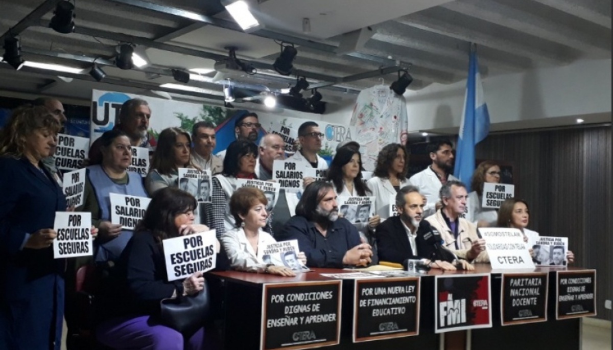 En la previa del paro, los docentes reclaman por un plan de ...